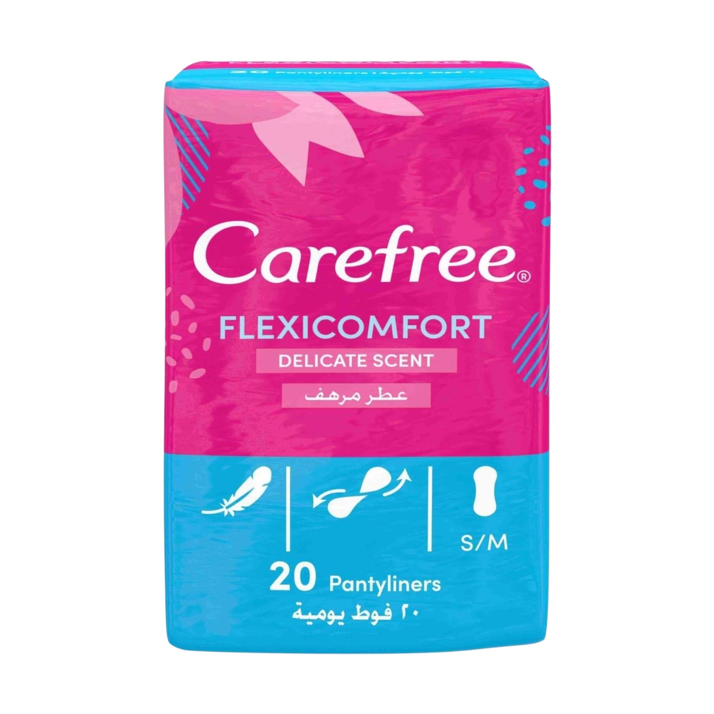 Carefree فوط نسائية يومية
Flexicomfort Cotton Pantyliner 20