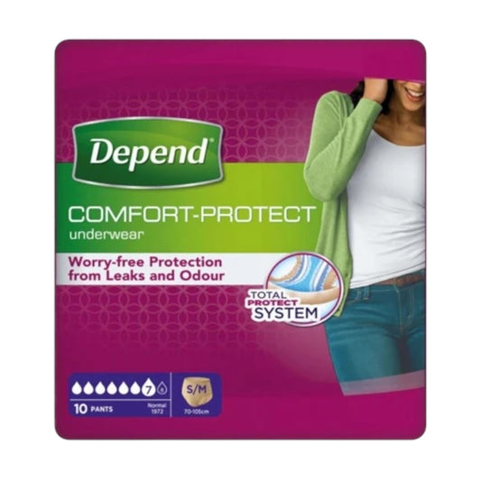 Depend Comfort Protect Underwear For Women,s/m, 10 Pcs