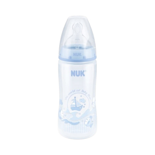 Nuk FC+ Wide Neck رضاعة الأطفال
Bottle 0-6m 150 ml -Blue