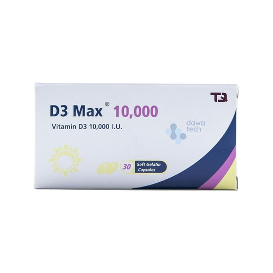D3 Max 10,000 IU 30 فيتامين دال
Capsules