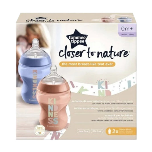 Tommee Tippee Closer To Nature 2x260ml Kindness Bottles
