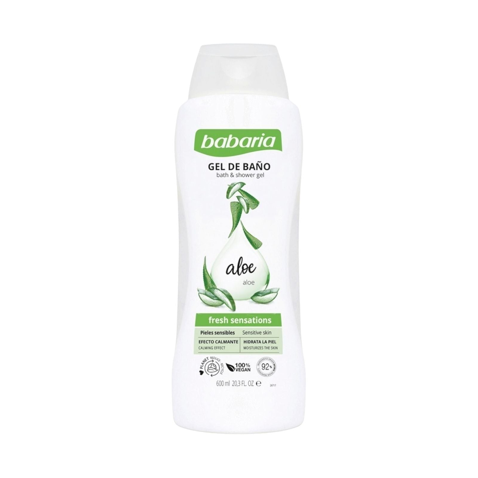 Babaria Aloe Vera Moisturizing Bath And Shower Gel 600ml - MELIA PHARMACY - MELIA PHARMACY