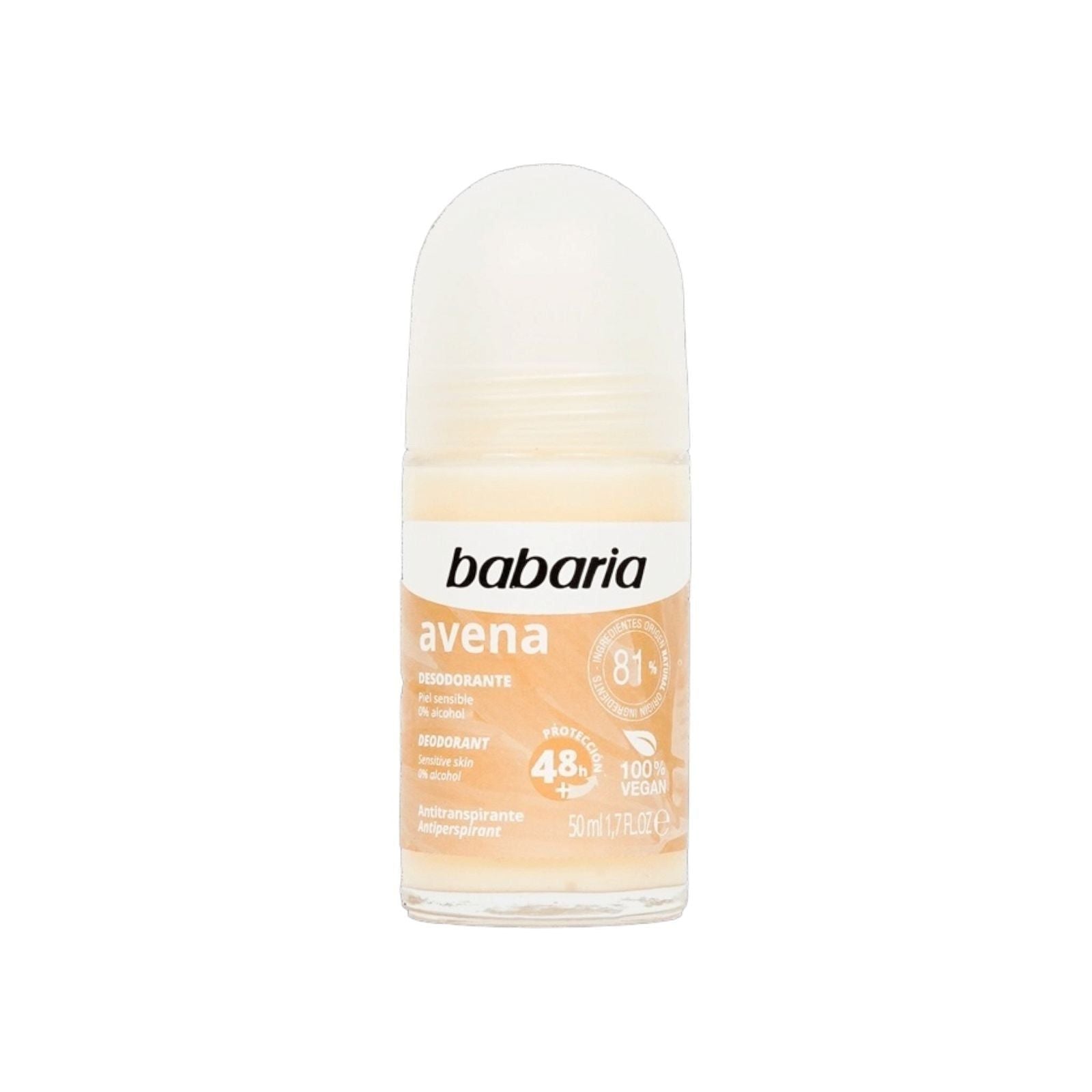 Babaria Deodorant Roll On Oat 50ml - MELIA PHARMACY - MELIA PHARMACY