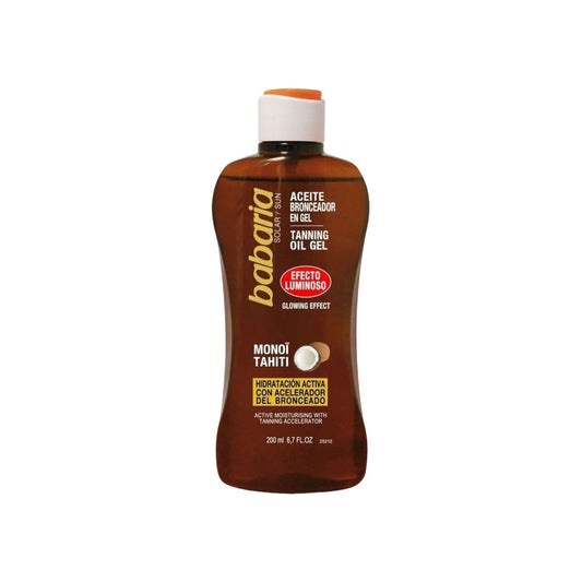 Babaria Glow-effect Tanning Oil Gel 200ml - MELIA PHARMACY - MELIA PHARMACY
