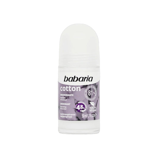 Babaria Roll On Cotton Deodorant 50ml - MELIA PHARMACY - MELIA PHARMACY