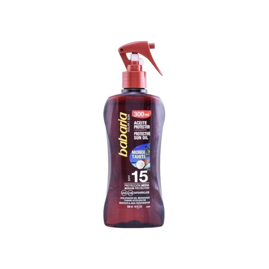 Babaria Tahitian Monoï Protective Sun Oil Spray Spf 15 - MELIA PHARMACY - MELIA PHARMACY