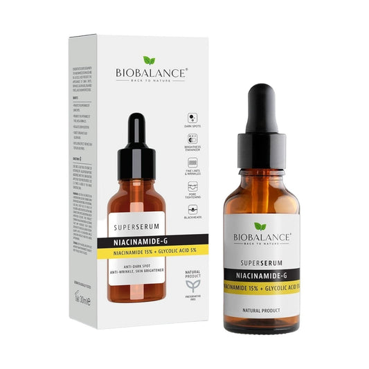 Bio Balance Niacinamide-g Niacinamide 15% + Glycolic Acid 5% Super Serum 30ml - MELIA PHARMACY - MELIA PHARMACY