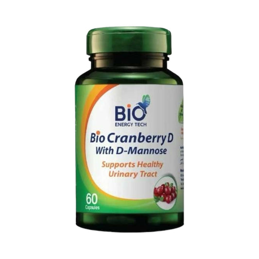 Bio Energy Tech Cranberry D With D Mannose 60Cap - MELIA PHARMACY - MELIA PHARMACY