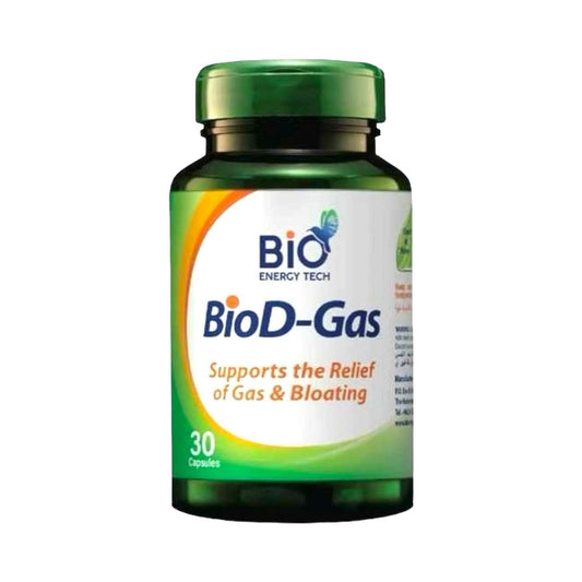 Bio Energy Tech D-Gas For Gas And Bloating 30Cap - MELIA PHARMACY - MELIA PHARMACY