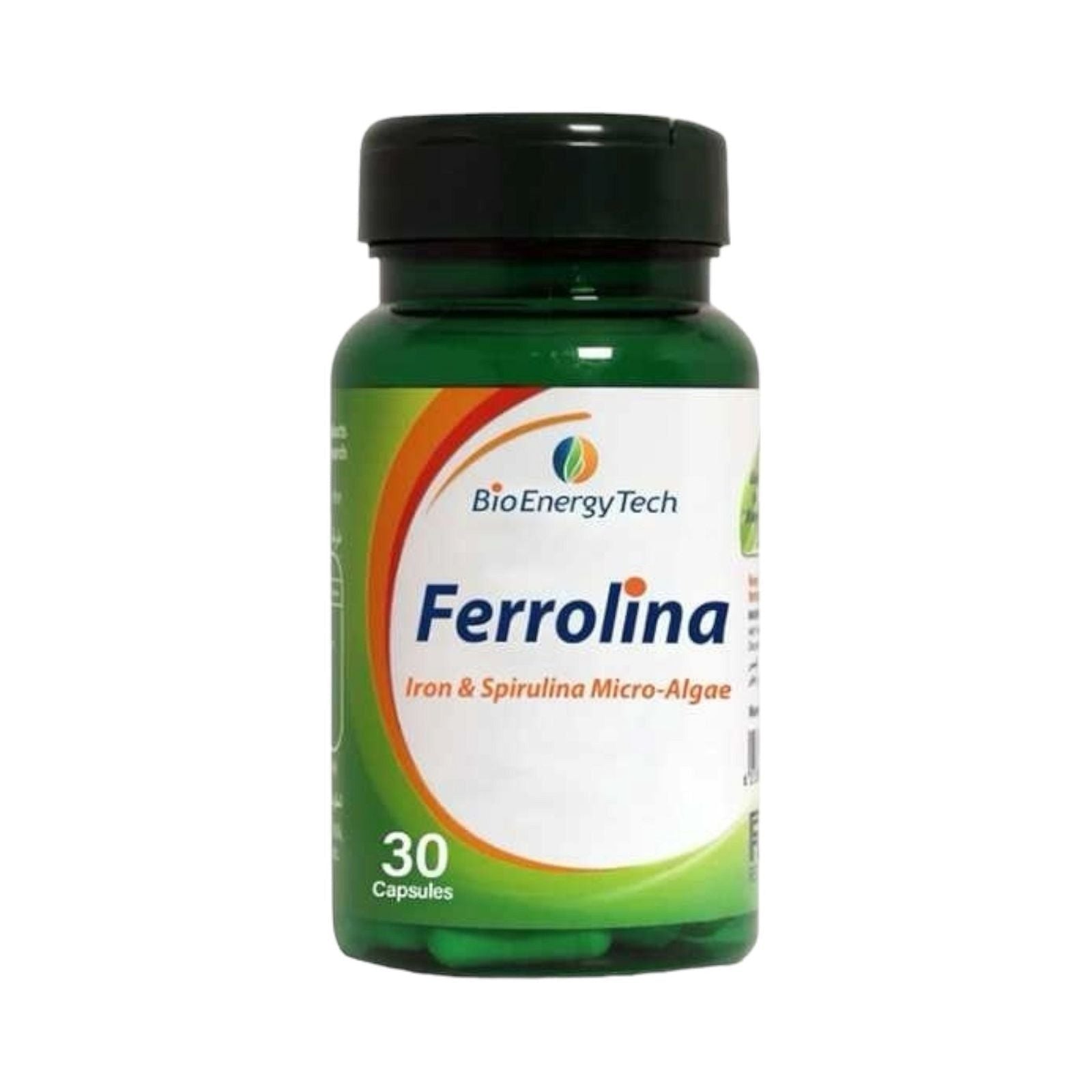 Bio Energy Tech Ferrolina Iron And Spirulina 30 Capsule - MELIA PHARMACY - MELIA PHARMACY