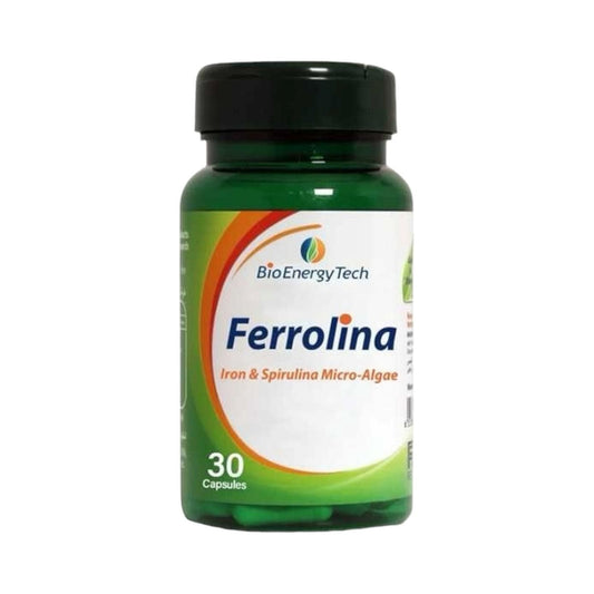 Bio Energy Tech Ferrolina Iron And Spirulina 30 Capsule - MELIA PHARMACY - MELIA PHARMACY