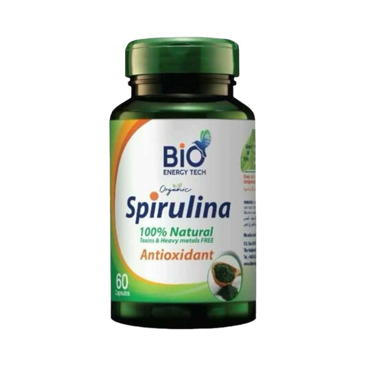 Bio Energy Tech Organic Spirulina 60 Capsule - MELIA PHARMACY - MELIA PHARMACY