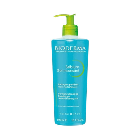 Bioderma Sebium Gel Moussant Purifying Cleansing Foaming Gel 500ml - MELIA PHARMACY - MELIA PHARMACY