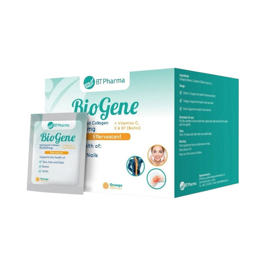Bt Pharma Biogene Collagen 10.000Mg, 24 Effervescent Sachet - MELIA PHARMACY - MELIA PHARMACY