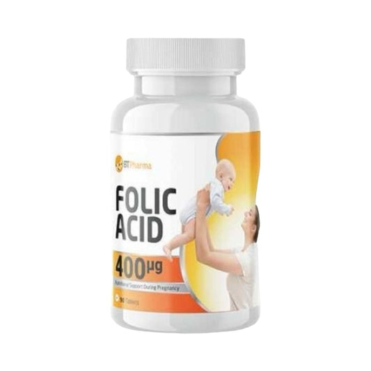 Bt Pharma Folic Acid 400 Mcg 90Tab - MELIA PHARMACY - MELIA PHARMACY