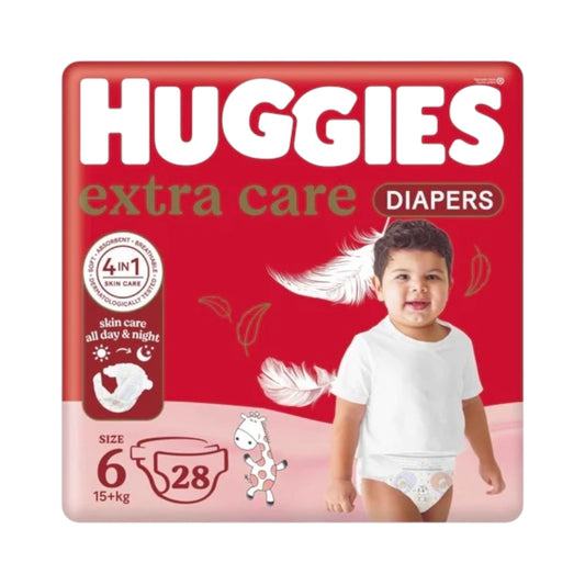 Huggies Extra Care (Size 6, 15+ Kg, 28 Diapers)