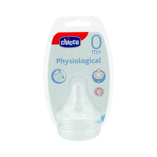 Chicco Physiological Silicone Teat Regular Flow 2Pcs