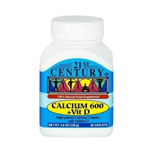 21st Century Calcium 600 + D 60 Tablets