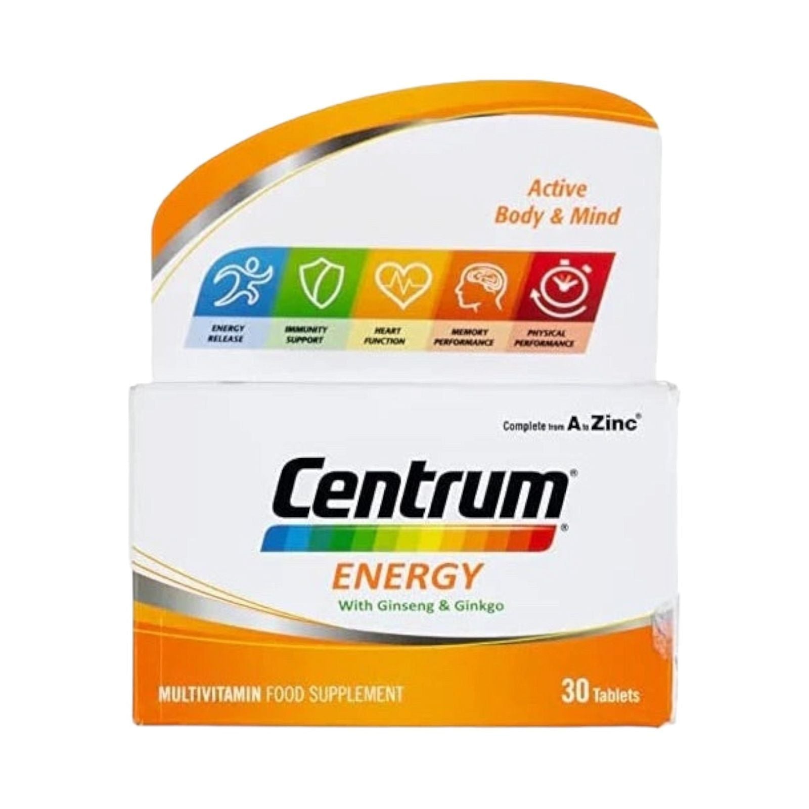 Centrum Energy With Ginseng And Ginkgo 30 Tablet - MELIA PHARMACY - MELIA PHARMACY