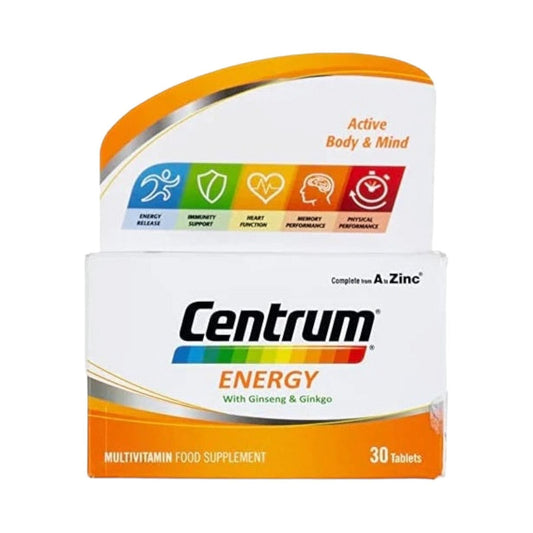 Centrum Energy With Ginseng And Ginkgo 30 Tablet - MELIA PHARMACY - MELIA PHARMACY