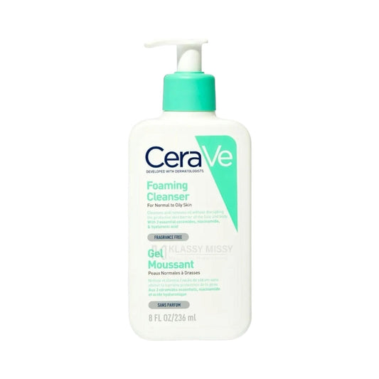 Cerave Foaming Cleanser for Normal to Oily Skin with Hyaluronic Acid 236Ml - MELIA PHARMACY - MELIA PHARMACY