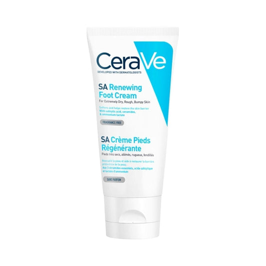 Cerave SA Renewing Foot Cream for Dry, Rough, and Cracked feet with Hyaluronic Acid 88Ml - MELIA PHARMACY - MELIA PHARMACY