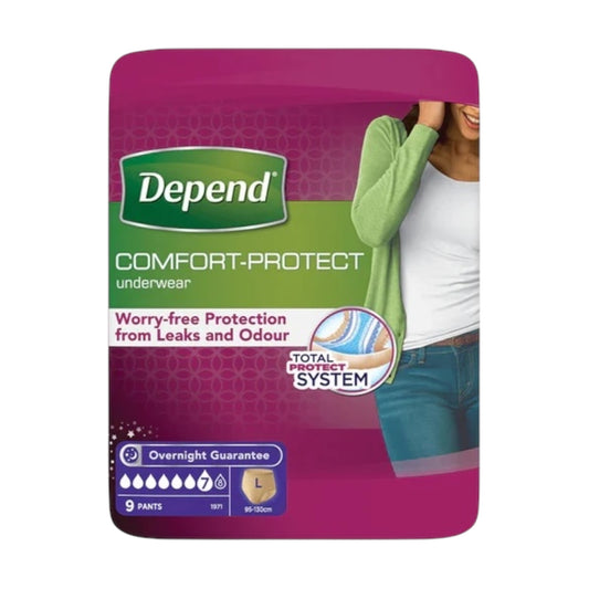 Depend Comfort Protect Underwear For Women 9 Pcs