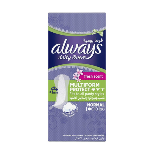 Always Fresh & فوط نسائية يومية
Protect Normal Pantyliner 20 Pads