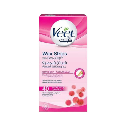 Veet Hair Removing Strips For Normal Skin 40 Strips - MELIA-PHARMACY