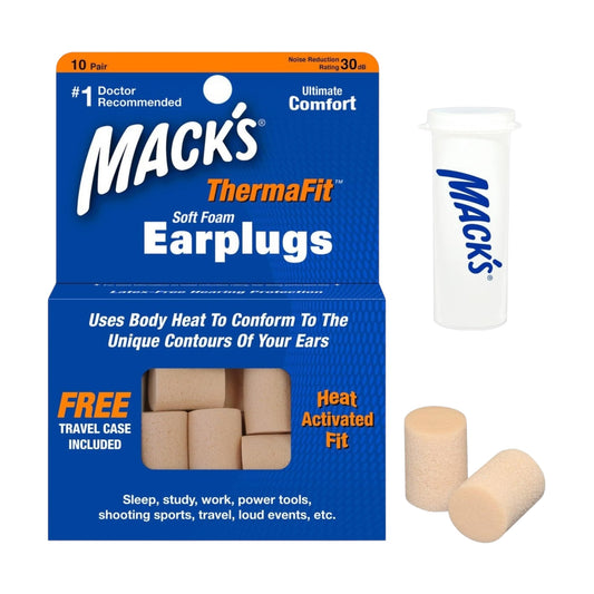 Mack’s Soft Foam Earplugs 10 Pairs