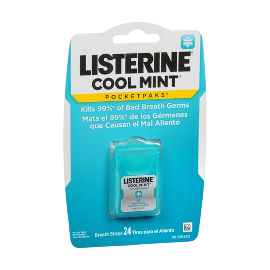 LISTERINE PocketPax®N Fresh Breath Strips, Cool Mint Flavor, 24 Strips