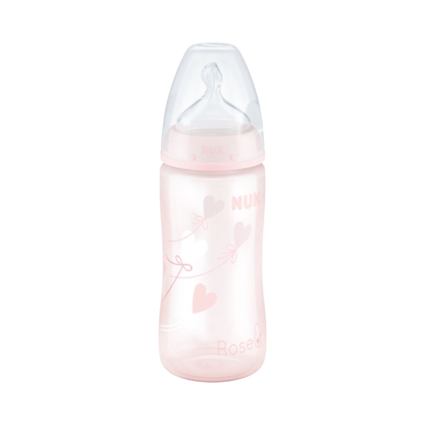 Nuk FC+ Wide Neck رضاعة الأطفال
Bottle 0-6m 300 ml -Rose