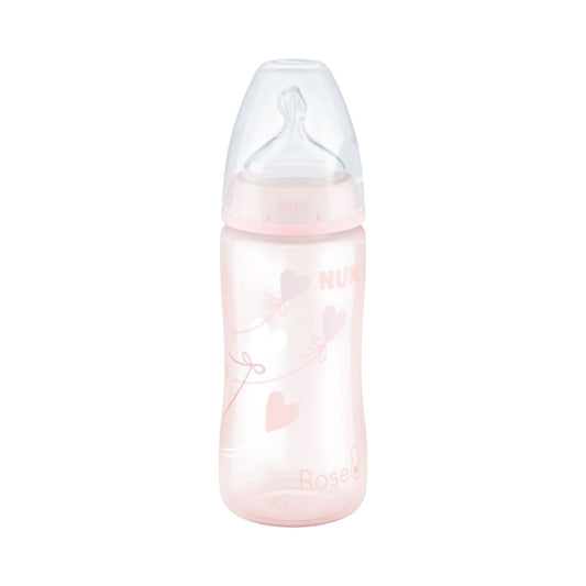 Nuk FC+ Wide Neck رضاعة الأطفال
Bottle 0-6m 300 ml -Rose