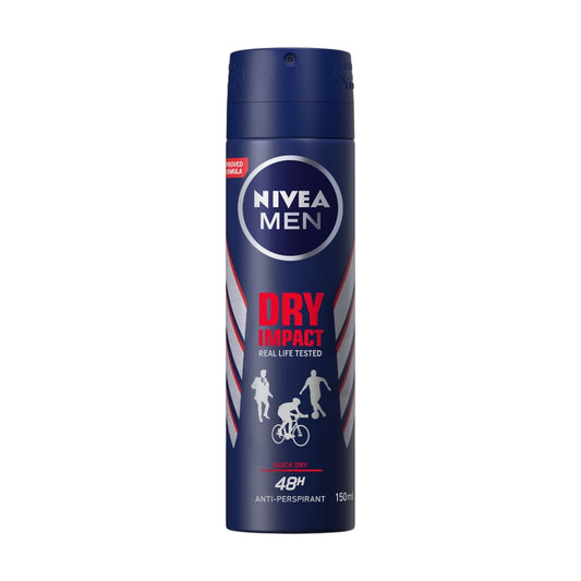 Nivea Men Dry Impact Spray Deodorant 150MI