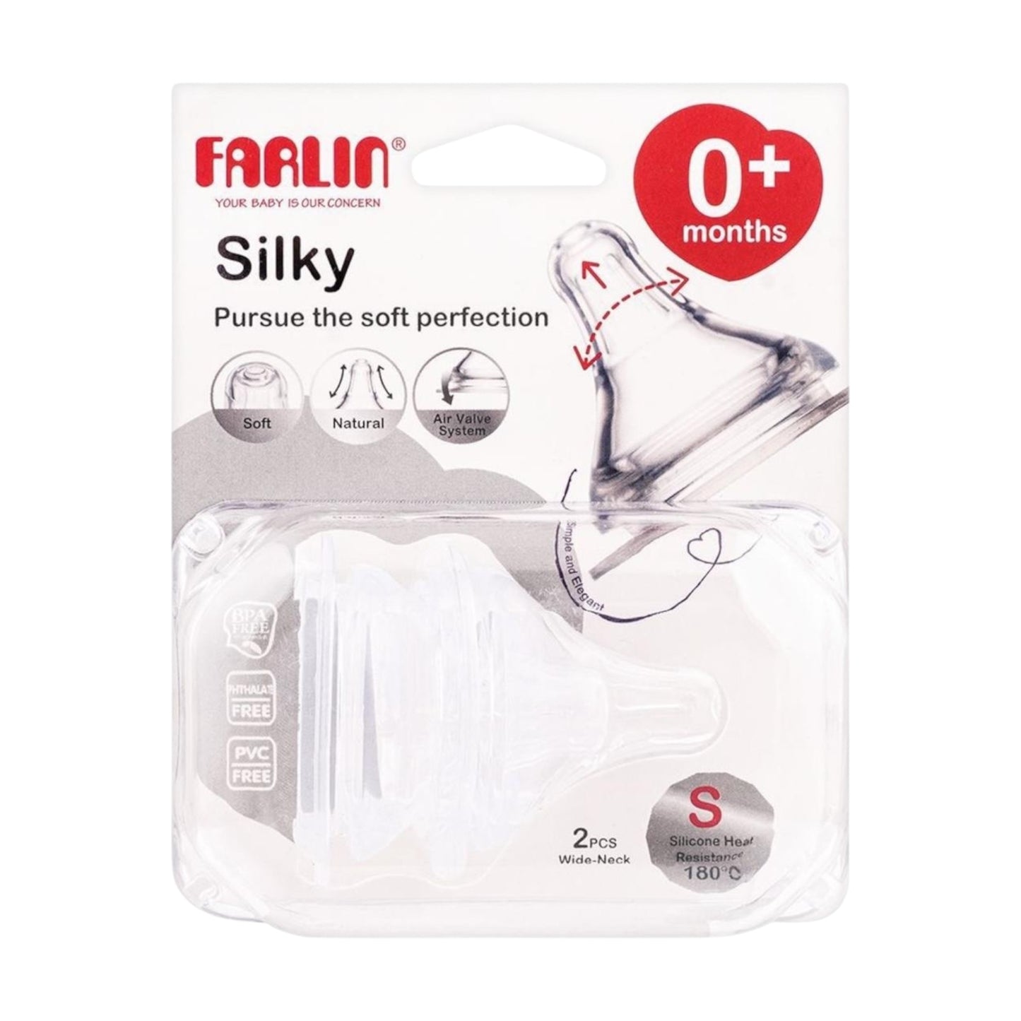 Farlin Silky Nipple 0+ Months