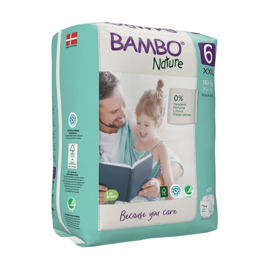 Bambo(Size 6, 16+ Kg, 20 Nature Diapers)