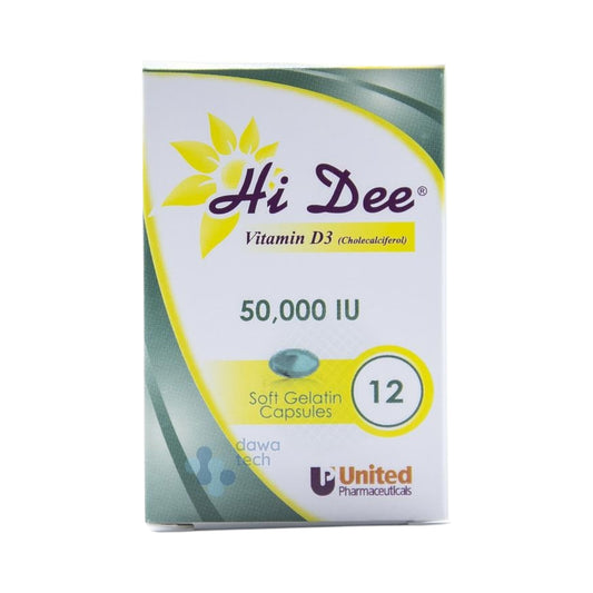 Hi Dee Vitamin D3 50,000 IU 12 Capsules