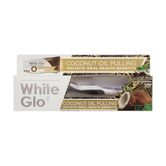 White Glo Toothpaste with Coconut Oil 150ml
