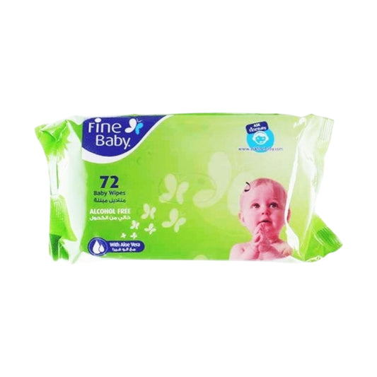 Fine Aloe Vera Baby المناديل المبللة
Wipes 72 Pcs