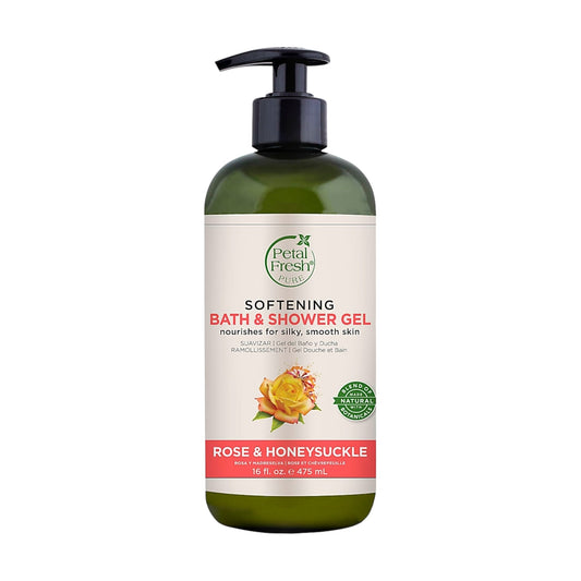 Petal Fresh Rose & Honeysuckle Softening Bath & Shower Gel 475ml