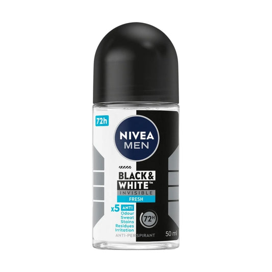 Nivea Men Black And White Invisible Men Roll On Deodorant 50MI