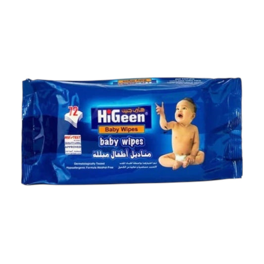 Higeen Baby Wet Wipes 72 Wipes
