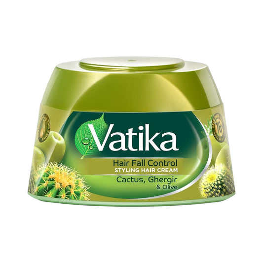 Vatika Hair Fall Control Styling Hair Cream Cactus, Ghergir & Olive 140ml
