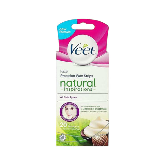 Veet Face Hair Removing Strip Natural Wax 20 Strip - MELIA-PHARMACY
