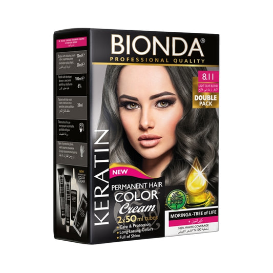 BIONDA PERMANENT HAIR COLOR
Nº 8.11