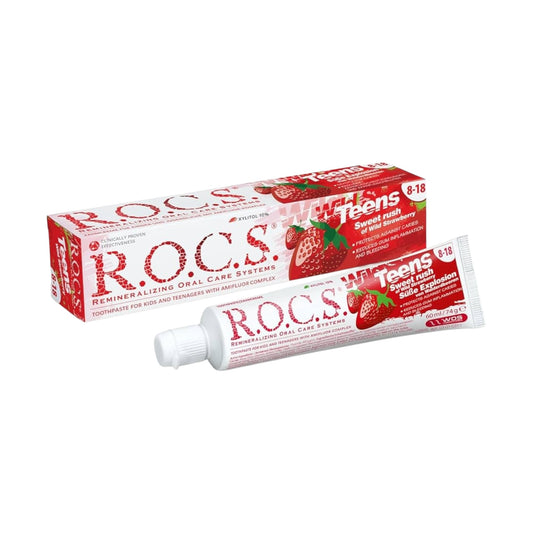 R.O.C.S. Toothpaste Kids Raspberry Strawberry wit...