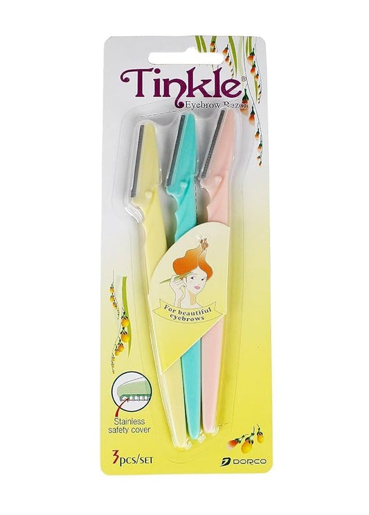 Tinkle Eyebrow Razor Kit, 3-Blade Pack