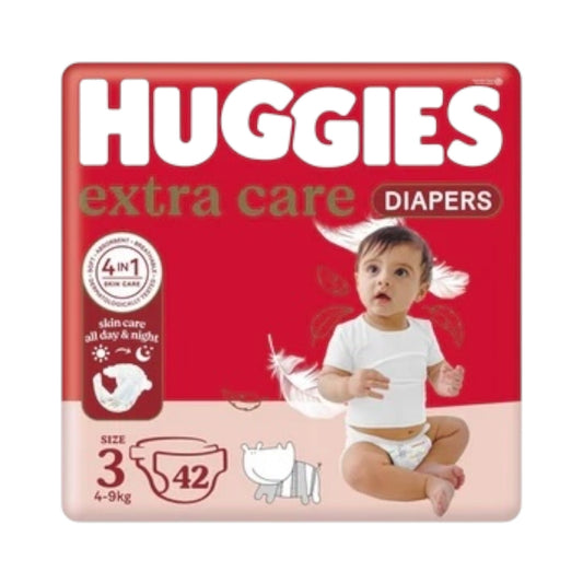 Huggies Extra Care Size 3 (4-9 Kg) 42 Diapers