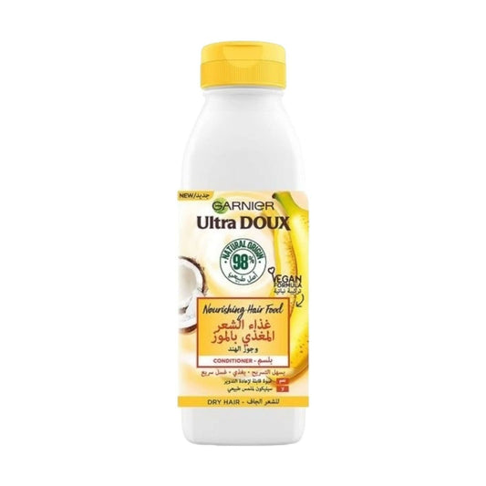 Garnier Ultra Doux Hair Food Banana & Shea Conditioner 350ml - MELIA PHARMACY - MELIA PHARMACY