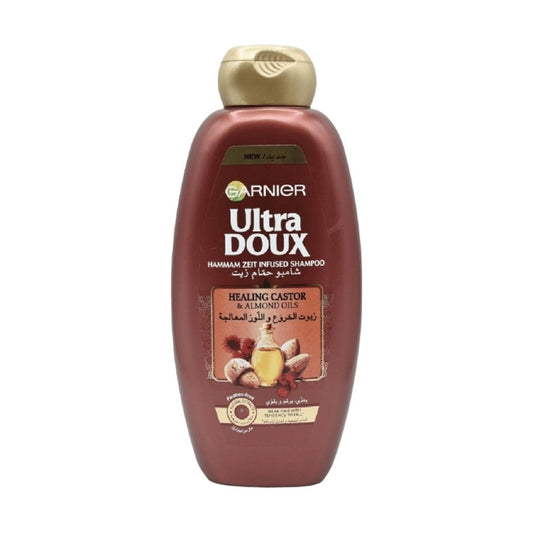 Garnier Ultra Doux Healing Castor & Almond Oils Shampoo 400ml - MELIA PHARMACY - MELIA PHARMACY